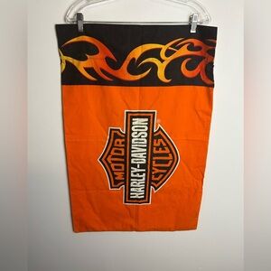 Harley-Davidson Men's Orange Novelty print Queen Pillow case